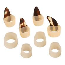 8pcs Guzheng Accessories Silicone Finger Protector Covers Nail Protection Set for Practice and Performance