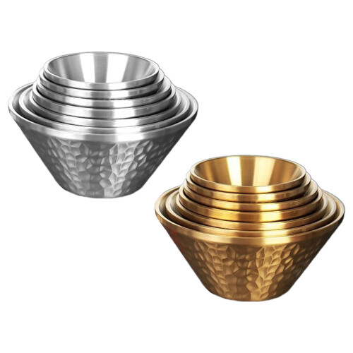 Convenient Salad Bowl Space efficient Salad Storage-gold 18cm 1
