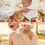 Δώρο για baby shower, μωρομάντηλα από φυσικό βαμβάκι, έξι στρώσεων, με παχύρρευστο 6