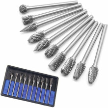 Uitmuntende vakmanschap, precisie-accessoires voor roterend gereedschap met dubbele snijhoek, compatibel met toonaangevende merken, wolfraamcarbide