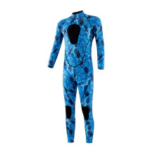 3MM Neoprene Wetsuit for Men, Camouflage Blue Surf Diving Suit, Spearfishing and Kitesurfing Equipment, Size Y