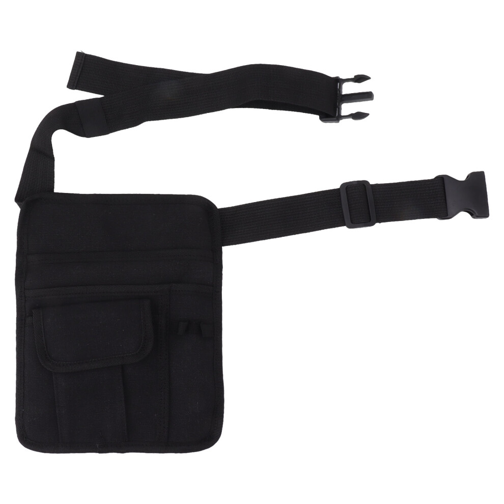 Multiple Pockets Server Apron Bag, Waterproof Waist Money Pouch With Adjustable Belt, Durable Canvas Server Pouch, Easy To Clean Utility Pouch For Res 9466005591515