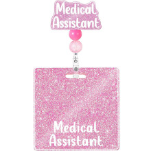 Porte-Badge Rétractable Infirmière Badge-Assistant Médical