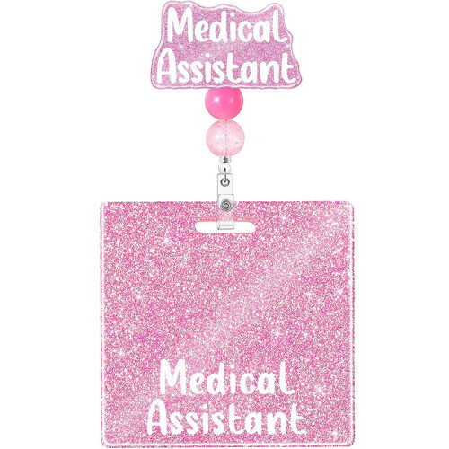 Porte-Badge Rétractable Infirmière Badge-Assistant Médical
