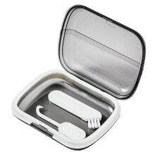 Mouth Guard Case with LeakProof Seal, Slim Odorless Retainer Storage Box for Travel, Brush and Tool Included