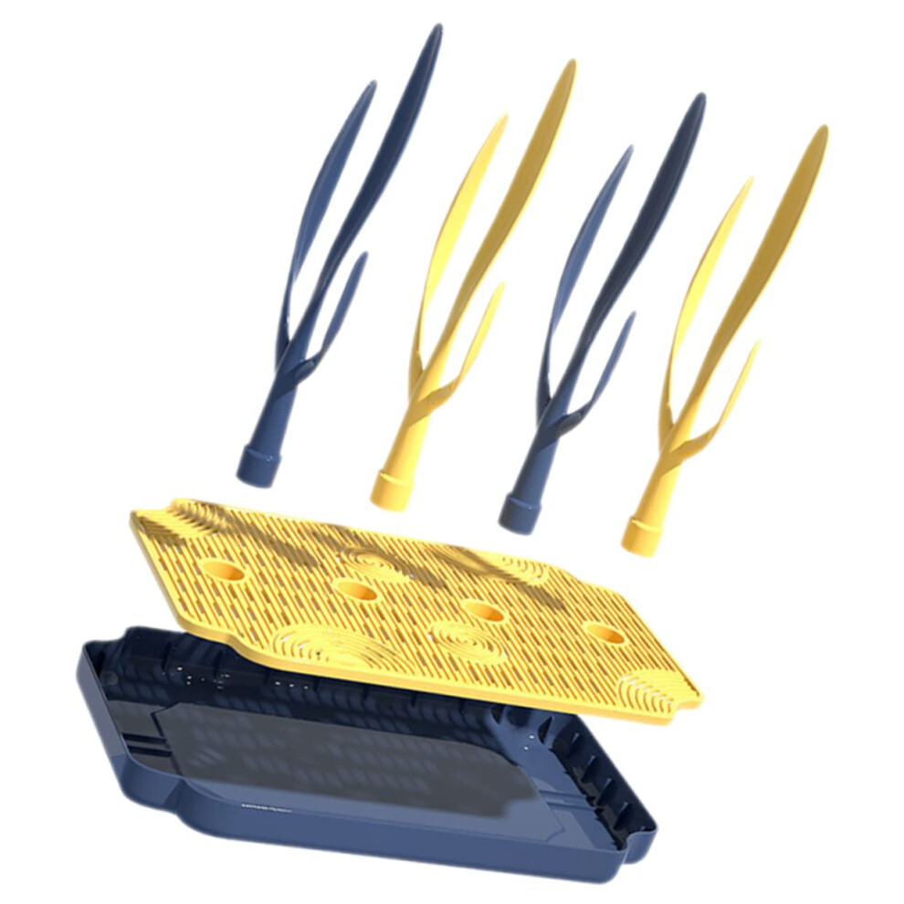 Bottle Drying Rack with Drainer Tray Scratch Smooth Bracket Space Saving for Home and Travel