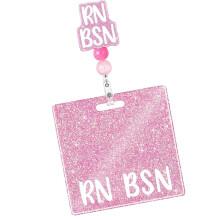 Porte-Badge Rétractable Infirmière Badge Cartes-RN BSN