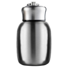 Vakuumisolierte Wasserflasche für heiße und kalte Getränke, Edelstahl-Thermosflasche mit auslaufsicherem Verschluss, kleiner und tragbarer