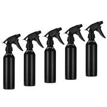 5pcs Aluminum Spray Bottles Black Refillable Mist Sprayer with Adjustable Modes for Perfume Hair Makeup