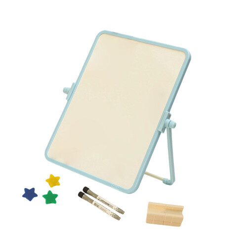 Tableau blanc magnétique avec marqueurs,-Rectangulaire rose bleu