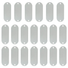 Metal Labels Stamping Pendants Suitable for Office-Steel color