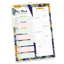 Spirals Bounded Meal Planner Notebook With Perforated-No. 2