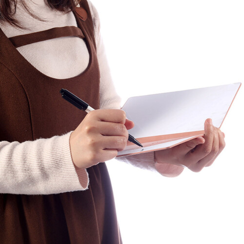 Reusable Whiteboard Planner Double Sided PU Memo For-Light blue 1