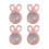 Secure Earring Backs for Heavy Earrings-Light Pink Scissors 1