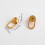 4Pcs Earring Lifter Backs for Heavy Earrings U Shaped-Gold 4