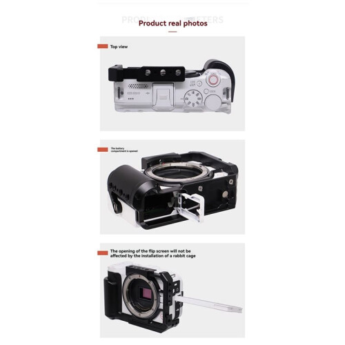 For   R50V Camera Rabbit Cage Micro-Single Quick Release Plate Stabilizer Video Vertical Photography Accessories 2