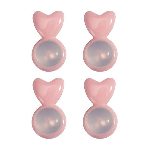 4 Pieces Secure Earring Backs Replacement-Light Pink Long love
