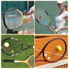 16pcs Tennis Racket Dampeners, Soft Silicone Racquet Vibration Damper Cute Pattern Shock Absorbers Tennis Accessories