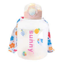 Wasserflasche (3,8 Liter) mit motivierendem Trinkzähler, weichem Silikon-Trinkverschluss für ein angenehmes Trinkerlebnis (1 Stück)