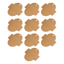 10/50Pcs Latches Closure Design Heart Clasps Cardboard-small 10