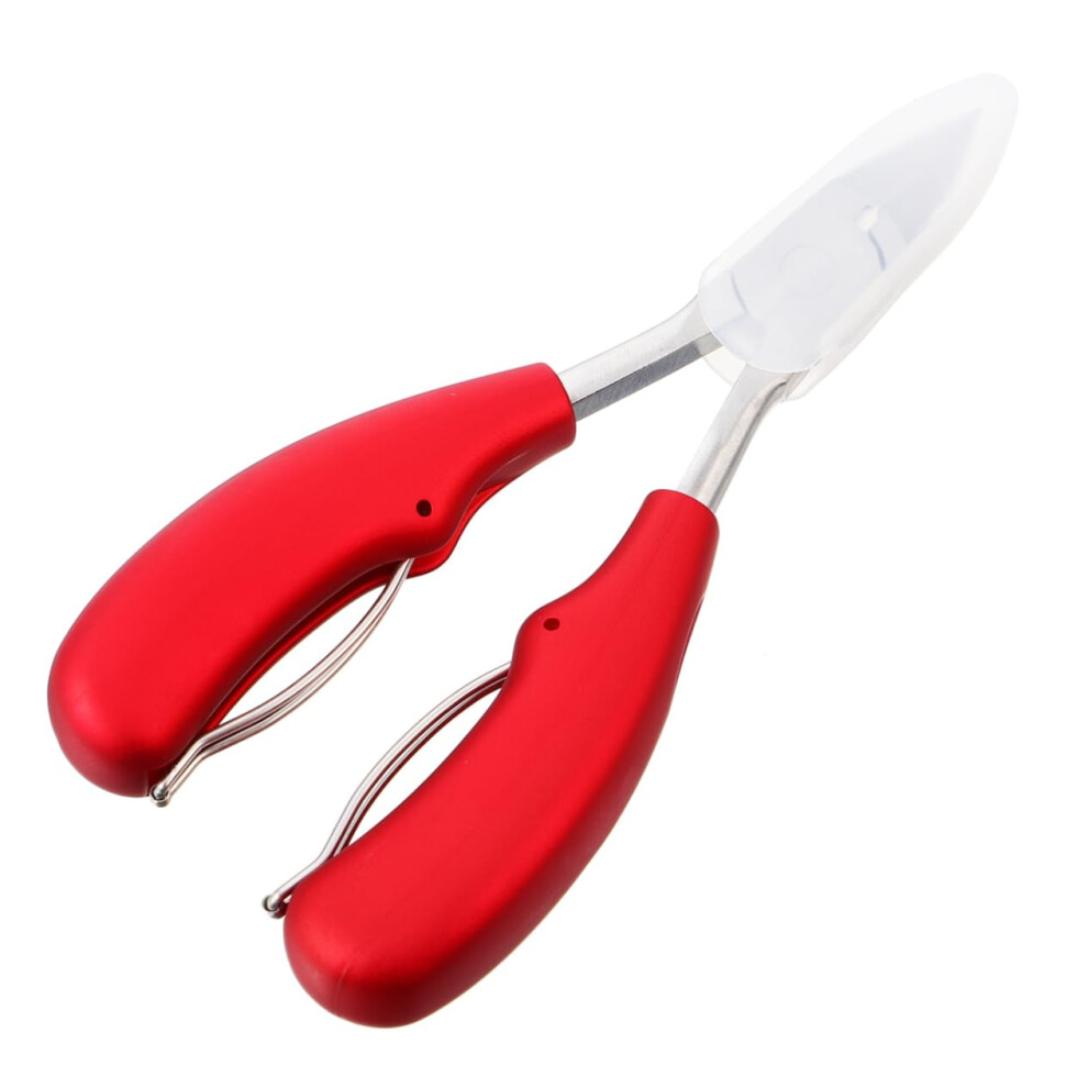 Red Professional Stainless Steel Toenail Clippers With Sharp Edges And Ergonomic Nonslip Handle Â