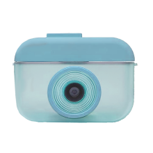 Geschenkidee für Kinder, Mädchen und Jungen – Wasserflasche mit niedlichem Muster, verstellbarem Schultergurt und auslaufsicherem Design (bunt)