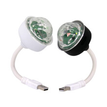 USB Mini LED Disco Light 2Pack, Color Changing, Rotating, Sound Activated Birthday Party Lights