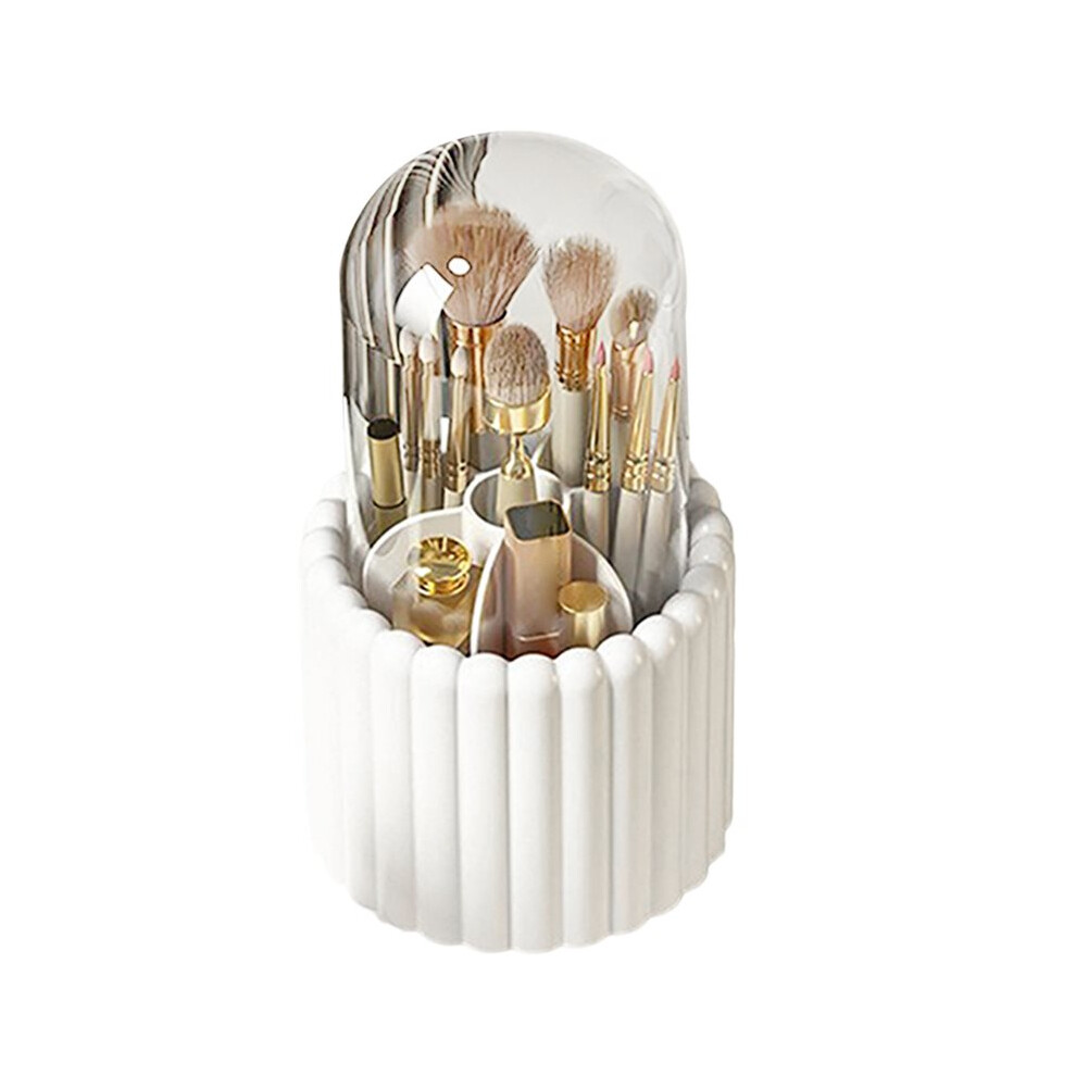 360 Rotating Makeup Brush Holder With Lid Lipstick Organizer Cosmetic Brush Organizer Cosmetic Tool Organizer 4713322678326
