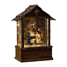 Lighted Christmas Snow Globe Musical Snow Globe Water Lantern Angel Decoration for Holiday Music Box