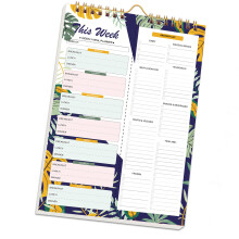 Weekly Diet Organizers Meal Planning Pad With Coils-No. 2