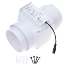 12V 13W 5.5x2.1mm 4inch Inlines Duct Fan for Efficient Airflows