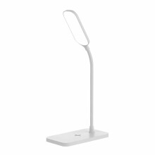 Lampe de Bureau LED 15 W avec Chargement Sans Fil, Lampe de Bureau Réglable, Protection des Yeux, Lampe de Bureau Flexible, Activation Tactile,