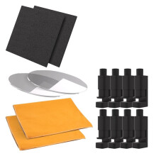 Trading Card Care Kit - 14-Piece Set with Acrylic Discs, Clamps, Cushion Foams & Care Towels