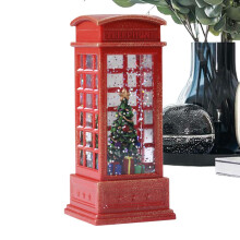 Snow Globe Lantern LED Illuminated Glitter Lantern Christmas Globes Table Centerpiece Home Decor Tree Ornament