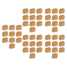 10/50 stuks sluiting sluiting bruin kraftpapier string-klein 50