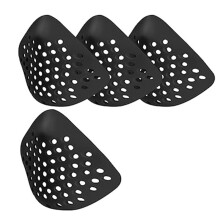 4Pcs 3D Silicone Mask Inner Bracket,Halloween Silicone Face Shell,Mask Face Frame Support for Halloween Cosplay Black