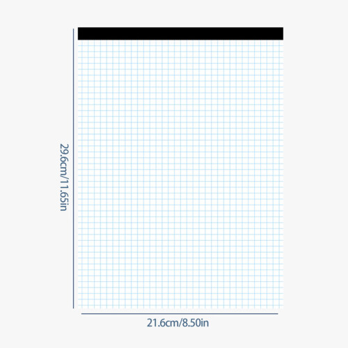 6 Pcs A4 Tearable Graph Paper Small Writing Pads Paper Pads Note 1