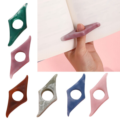 4Pcs Thumb Finger Book Page Holder Resin Bookmarks-2345 2