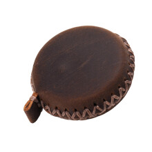 Traditional Manner Leather Enclosed Dense-Coffee color