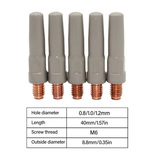 40mm Conductive Nozzles Tip Ensuring Better-Aperture 1.0mm 2