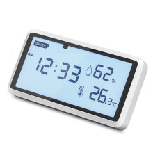Thermometer-Hygrometer mit Zeitanzeige,-DL336003