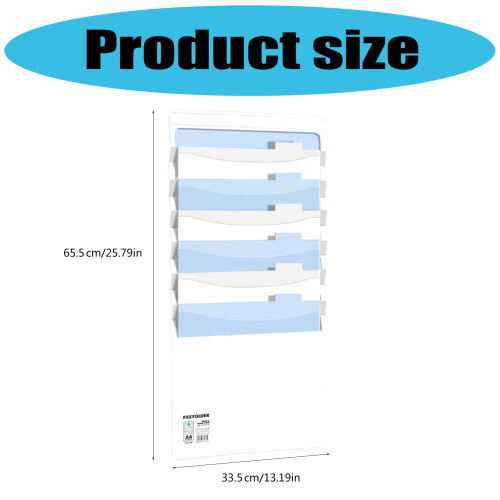 Ergonomic A4 Paper Organiser Foldable Waterproof Project-Blue 2