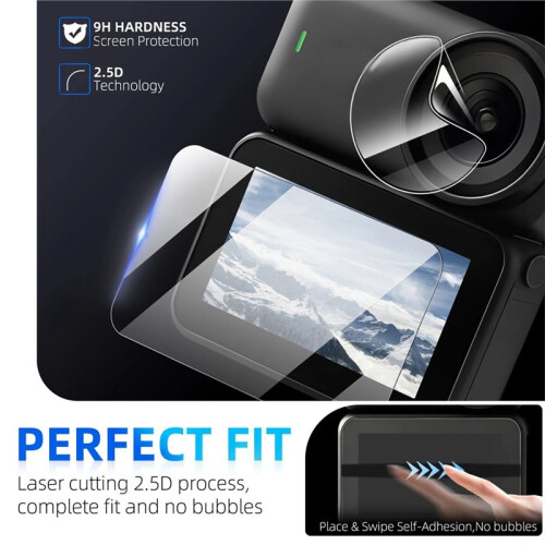 3PCS Screen Protector + Lens Film for  Osmo  Camera Lens Screen Protector Film Anti-Scratch Accessories Set 1