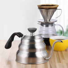Stainless Steel Pour over Coffee Pot Swan Long Neck High Capacity Can Be Heated Professional Hand Brewed Coffee