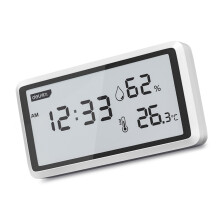Desktop-Thermometer, Hygrometer mit Zeitanzeige, für-DL336002