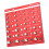 Multiuse Nut and Bolt Thread Checker 28-New 28 hole red 1