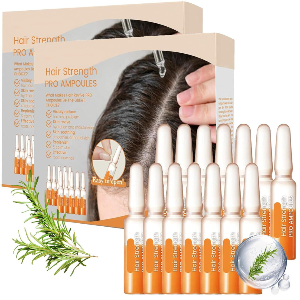 Hair Growth Serum and Hair Regrowth Ampoules for Thinning Hair, Hair Loss Treatment, 2 Pcs
