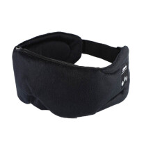 Schlafkopfhörer / Schlafmaske mit integrierten kabellosen Kopfhörern Black
