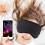 Masque de sommeil avec écouteurs Bluetooth 5.0 Noir Black 7
