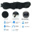 Masque de sommeil avec écouteurs Bluetooth 5.0 Noir Black 4